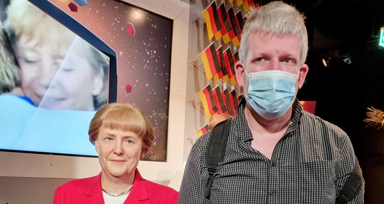 Björn mit Angela Merkel