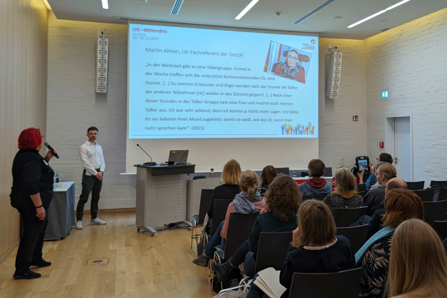 Unser Team für Unterstützte Kommunikation referiert auf dem Fachkongress in Leipzig