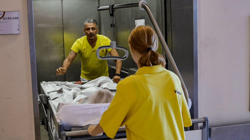 Schichtwechsel-Einsatz im Vivantes Klinikum