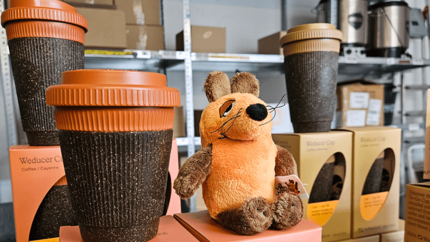 Türen auf mit der Maus-Tag 2024 in der Mosaik-Betriebsstätte Kreuzberg - Kaffeeform stellt sich vor