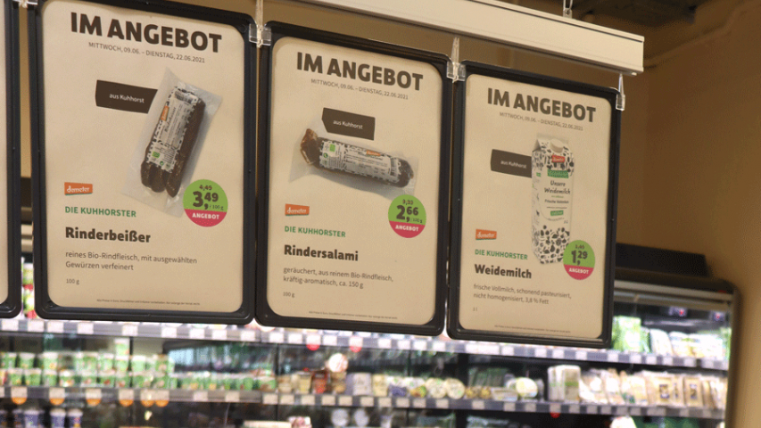 Produkte vom Ökohof Kuhhorst in Denns BioMarkt