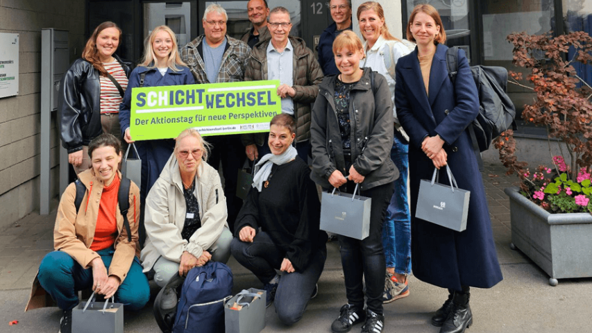 Schichtwechsel in der Mosaik-Betriebsstätte Mitte