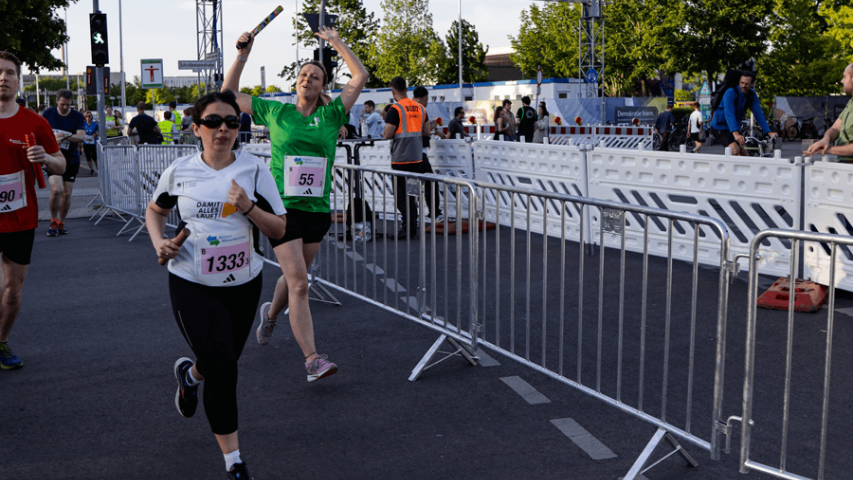 Mosaik beim Berliner Staffellauf - Auf der Strecke