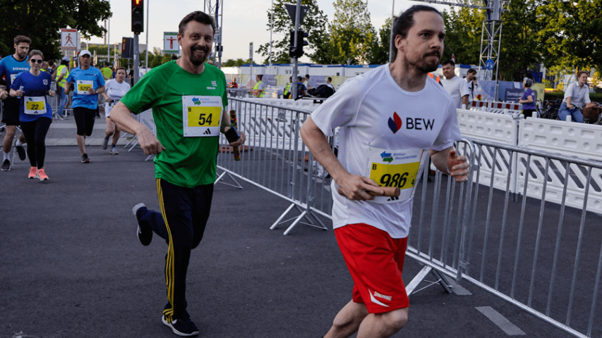 Mosaik beim Berliner Staffellauf - Auf der Strecke