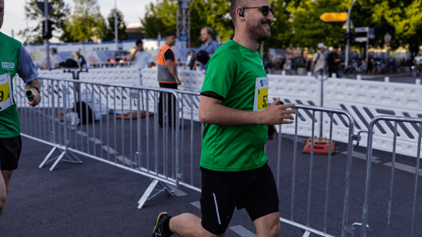 Mosaik beim Berliner Staffellauf - Auf der Strecke