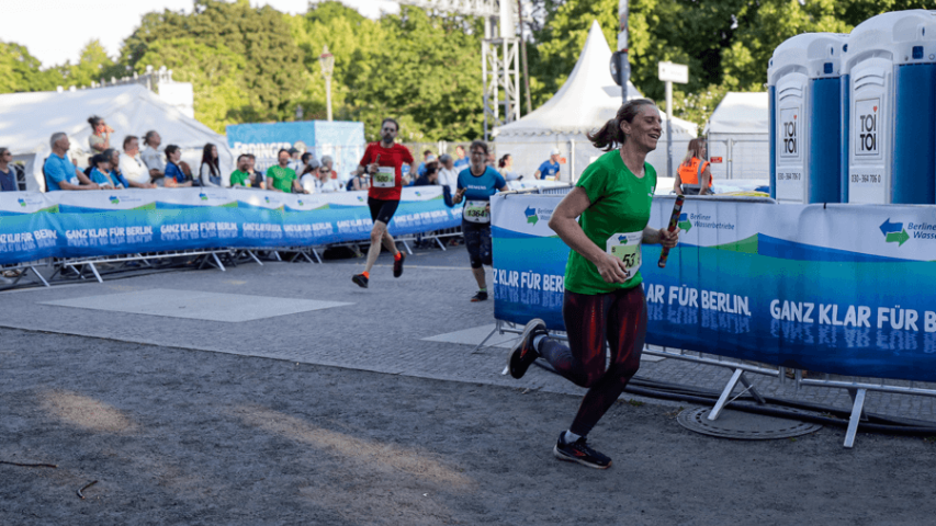 Mosaik beim Berliner Staffellauf - Auf der Strecke